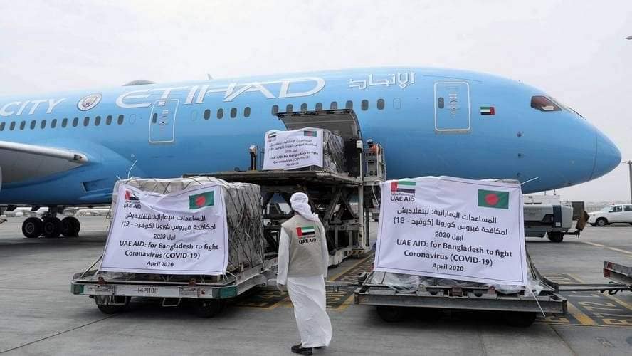 আমিরাতের সরকার বাংলাদেশকে পাঠালো সাহায্য
