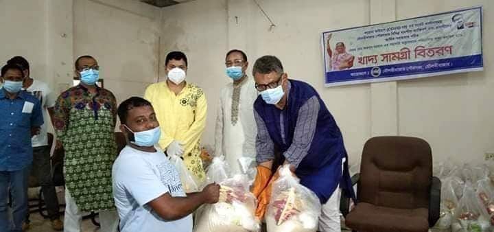 মৌলভীবাজারে অসহায় মানুষদের খাদ্য বিতরণ
