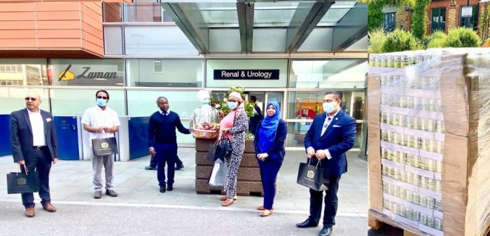 লন্ডন টি এক্সচেঞ্জের সৌজন্যে রয়্যাল লন্ডন হসপিটালে এনএইচএস স্টাফদের জন্য ১২০০ পানীয় প্রদান