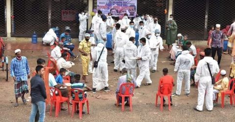সুনামগঞ্জের ছাতকে পৌরসভা ও উপজেলার মানবিক আয়োজন