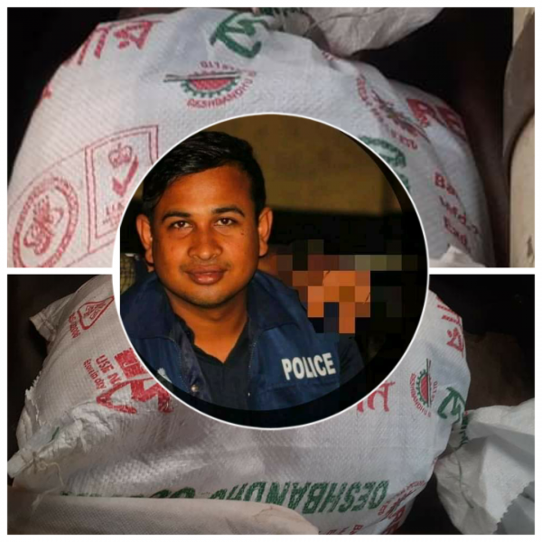 হবিগঞ্জে বেতনের টাকায় খাদ্যসামগ্রী দিলেন পুলিশ সদস্য মুন্না