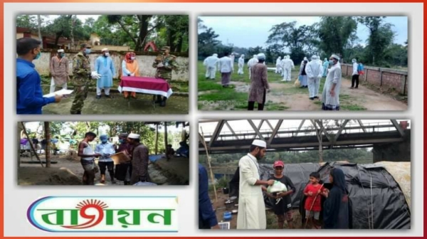 সিলেটে করোনা সংকটকালে বাতায়ন’র সমাজবান্ধব কার্যক্রম