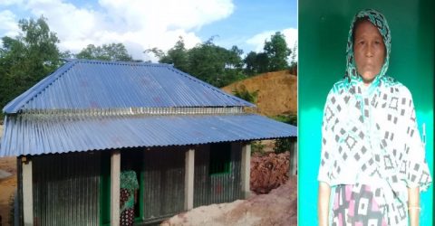বড়লেখায় নতুন ঘরে উঠলেন মুক্তিযোদ্ধার কন্যা লায়লা বেগম