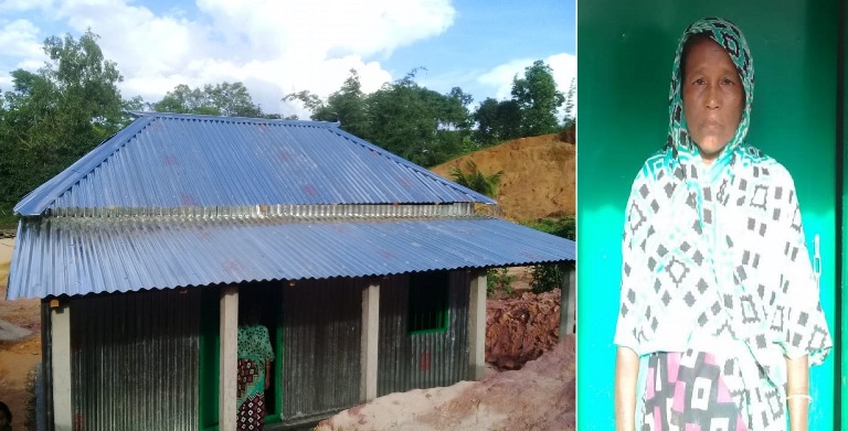 বড়লেখায় নতুন ঘরে উঠলেন মুক্তিযোদ্ধার কন্যা লায়লা বেগম