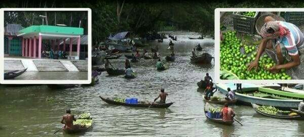 ঝালকাঠিতে ভাসমান হাট-বাজার জমছে না