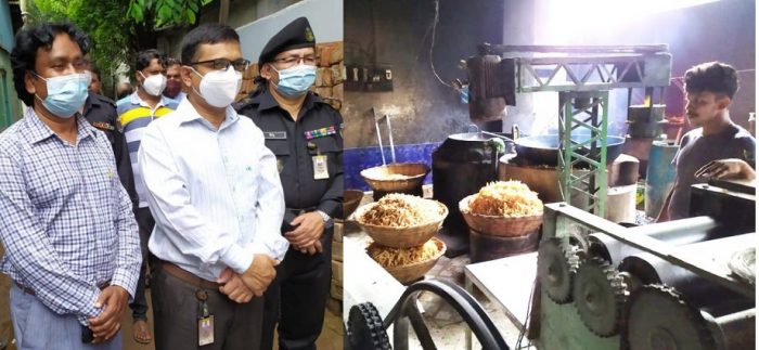 সাভারে সেমাই ও খাদ্য কারখানায় র‌্যাবের অভিযান