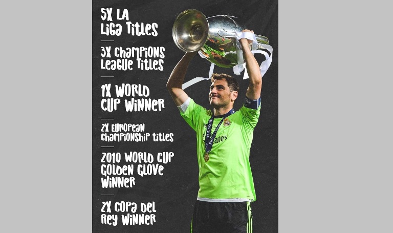 ৩৯ বছর বয়সে ফুটবলকে বিদায় জানালেন বিশ্বকাপজয়ী অধিনায়ক ক্যাসিয়াস