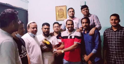 আমিরাতে কবীরকে স্বাগত জানালো বিয়ানীবাজার জনকল্যাণ সংস্থা