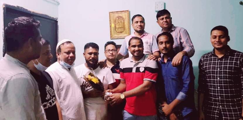 আমিরাতে কবীরকে স্বাগত জানালো বিয়ানীবাজার জনকল্যাণ সংস্থা