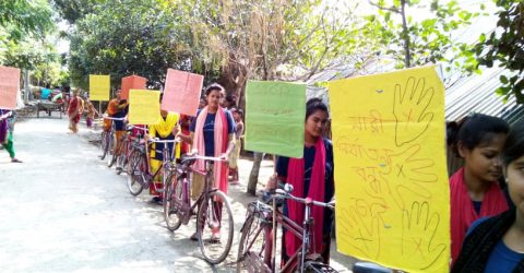 নারী ও শিশুর প্রতি সহিংসতারোধে নড়াইলে সাইকেল র‌্যালি অনুষ্ঠিত
