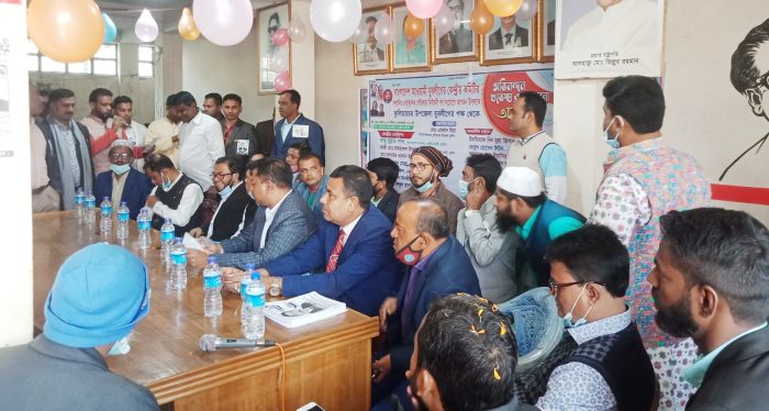 কুলিয়ারচরে যুবলীগের আয়োজনে নির্বাচনী গণ-সংযোগ