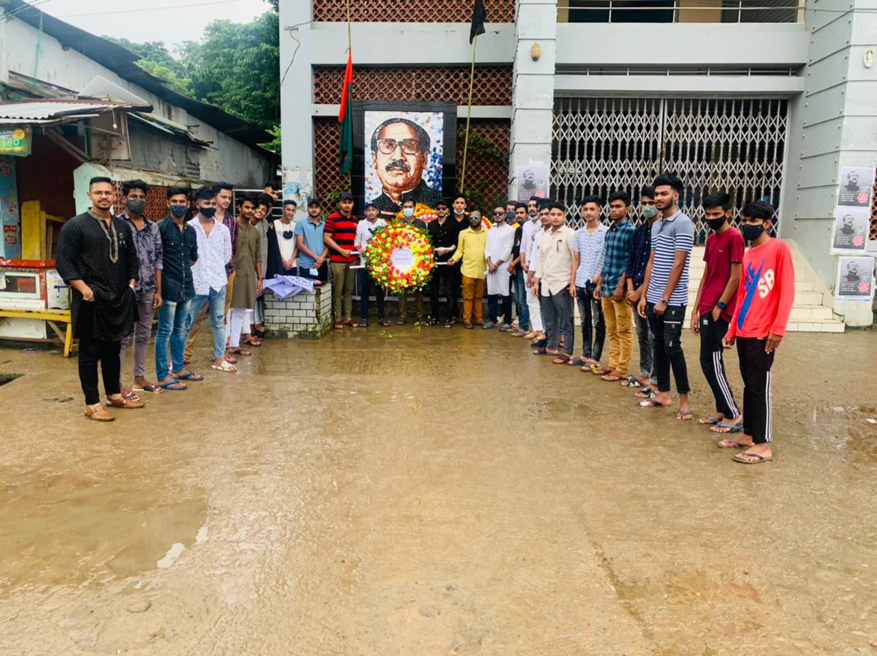 যথাযোগ্য মর্যাদায় সিলেটের বিয়ানীবাজারে ছাত্রলীগের শোক দিবস পালন