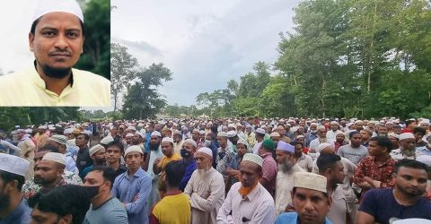 বিয়ানীবাজারের ইউপি মেম্বার আব্দুল বাছিতের দাফন সম্পন্ন