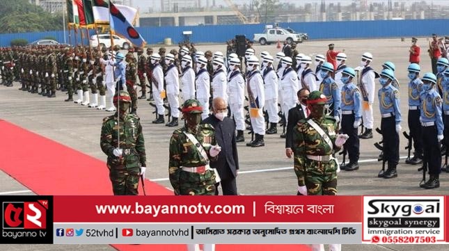 জাতীয় স্মৃতিসৌধে শ্রদ্ধা জানালেন ভারতের রাষ্ট্রপতি