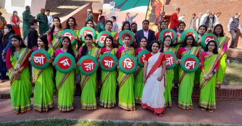 বর্ণাঢ্য বিজয় শোভাযাত্রার মাধ্যমে বিজয়ের মাস বরণ করলো সিলেট