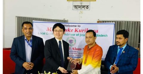 সাভারের তেঁতুলঝোড়া ইউনিয়ন পরিদর্শন করলেন জাইকা’র স্থানীয় সরকার বিষয়ক উপদেষ্টা