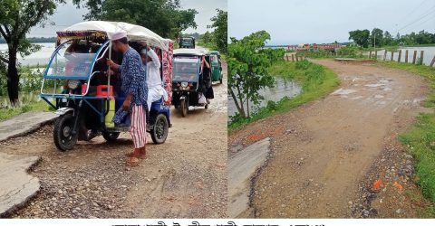 নোয়াখালী-ভীমখালী সড়কের বেহাল দশা