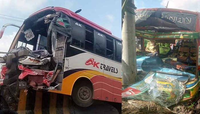 সাভারে থেমে থাকা বাসের পেছনে ধাক্কা, পথচারী নিহত