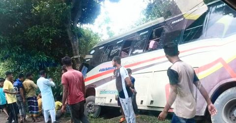 শান্তিগঞ্জে সড়ক দুর্ঘটনায় স্কুল ছাত্রীসহ নিহত ২, আহত ৩