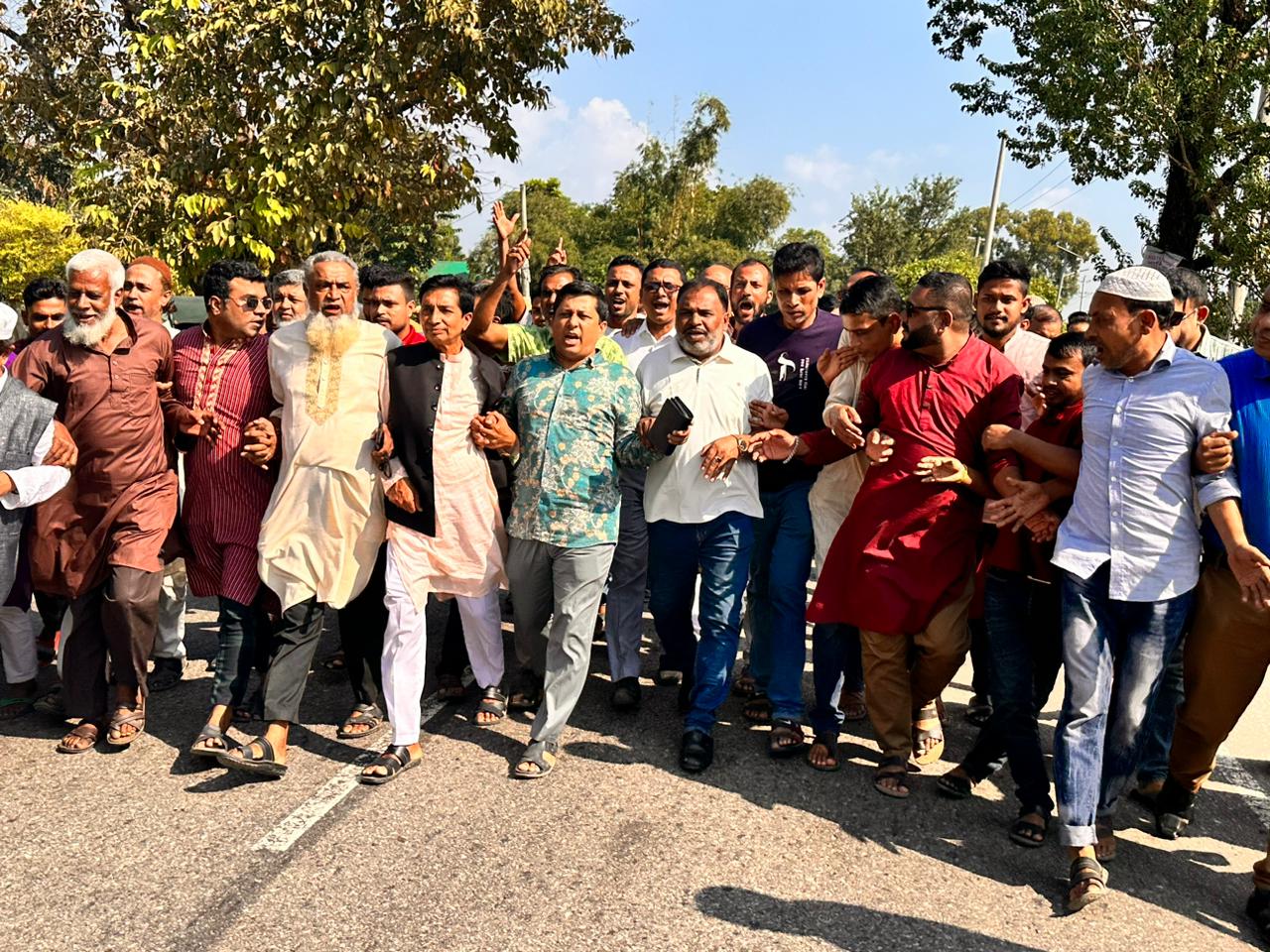 হরতালের বিরুদ্ধে শান্তিগঞ্জ আ.লীগের শান্তি সমাবেশ