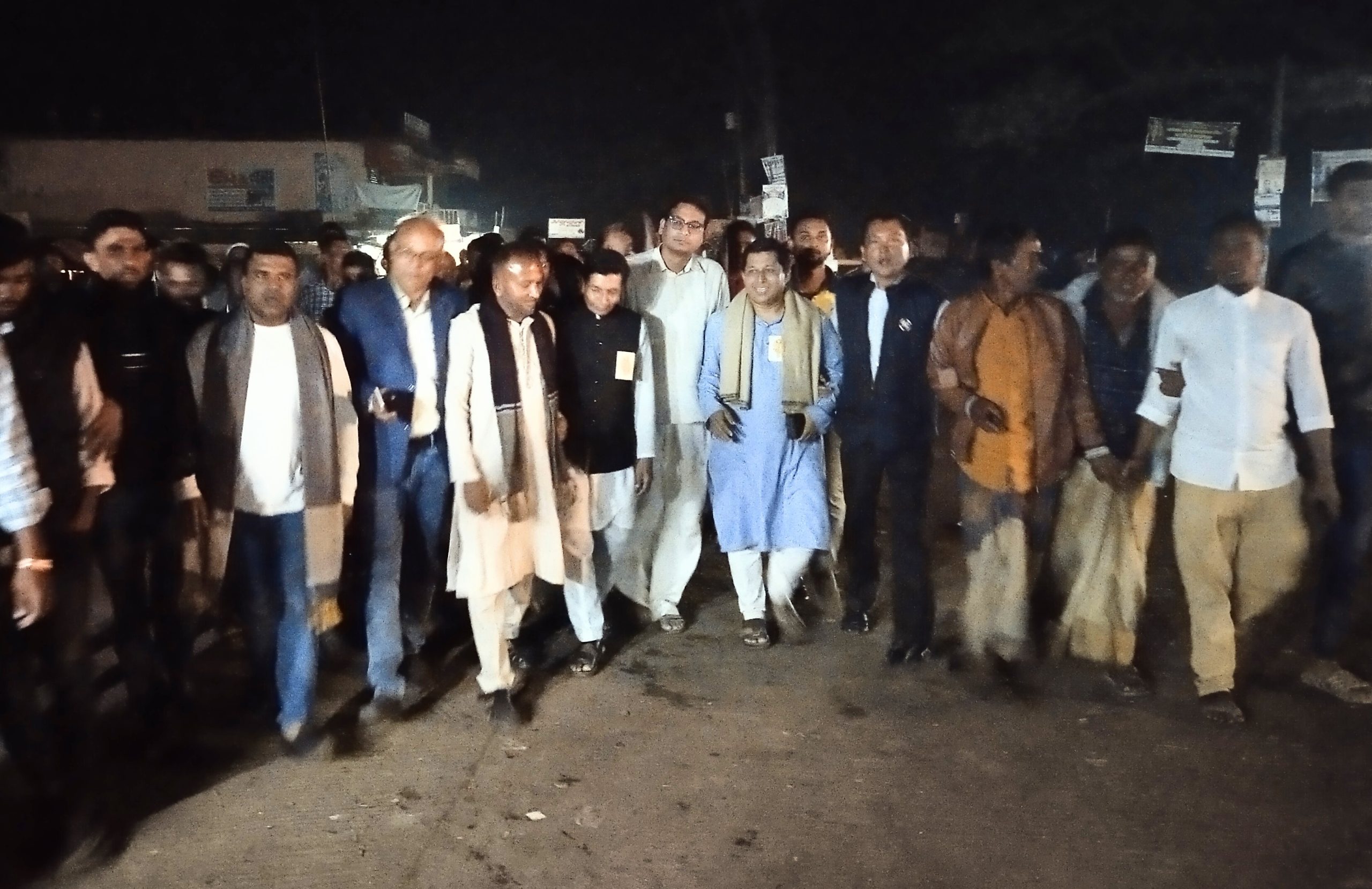 নৌকার সমর্থনে শান্তিগঞ্জের পাগলায় কর্মী সভা ও মিছিল