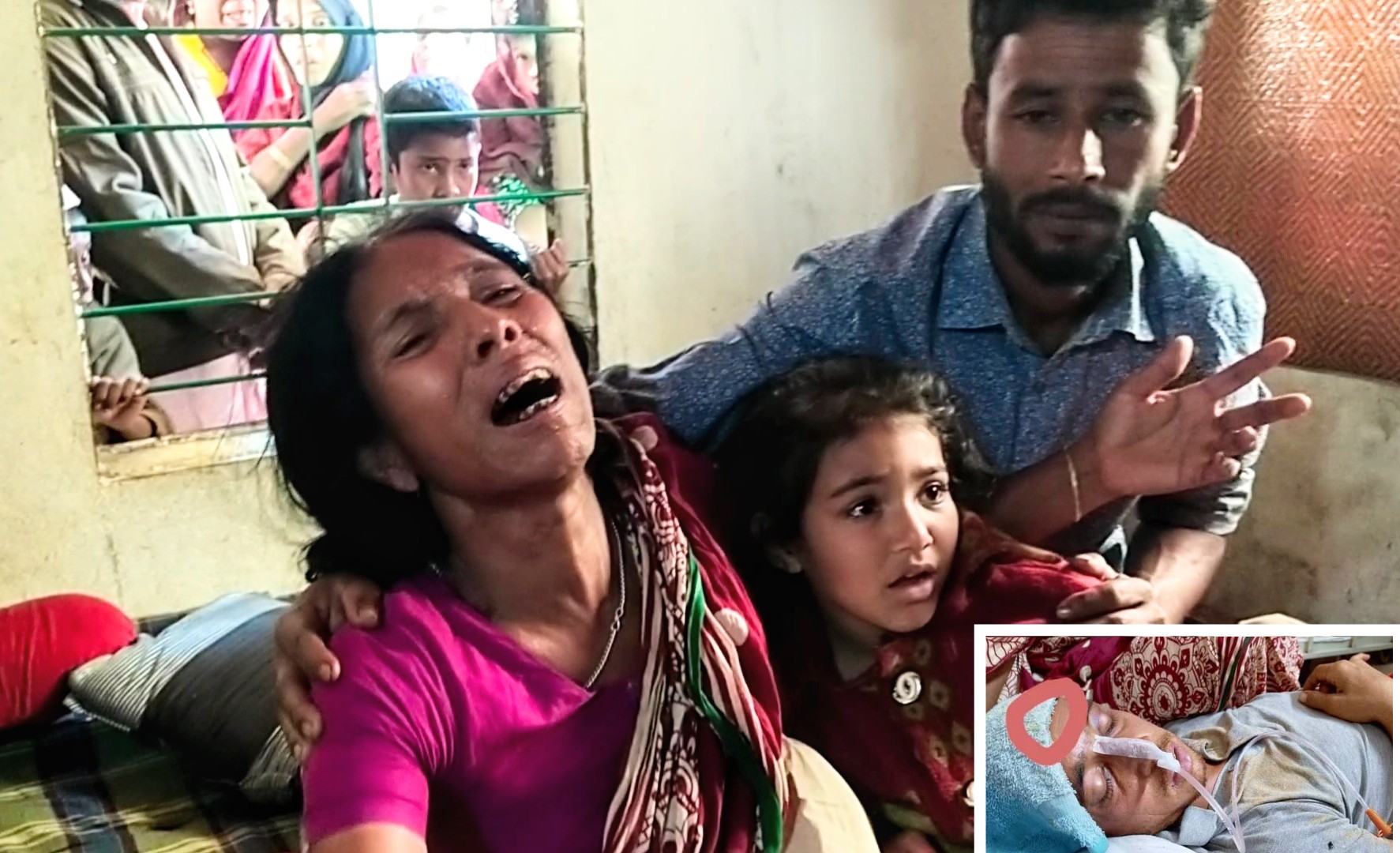 ঘোড়াডুম্বুরে সংঘর্ষ: নিহতের বাড়িতে শোকের মাতম