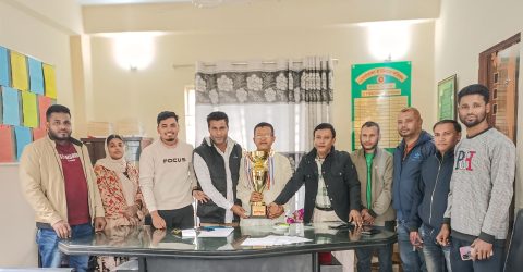 শান্তিগঞ্জে তারুণ্য উৎসবে ফুটবলে চ্যাম্পিয়ান দরগাপাশা ইউনিয়ন
