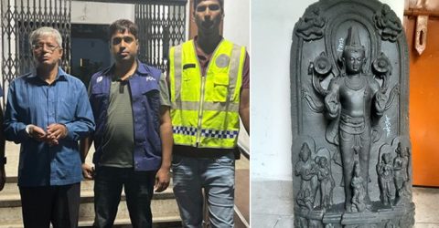 সাভারে চার মণ ওজনের প্রাচীন বিষ্ণুমূর্তি উদ্ধার