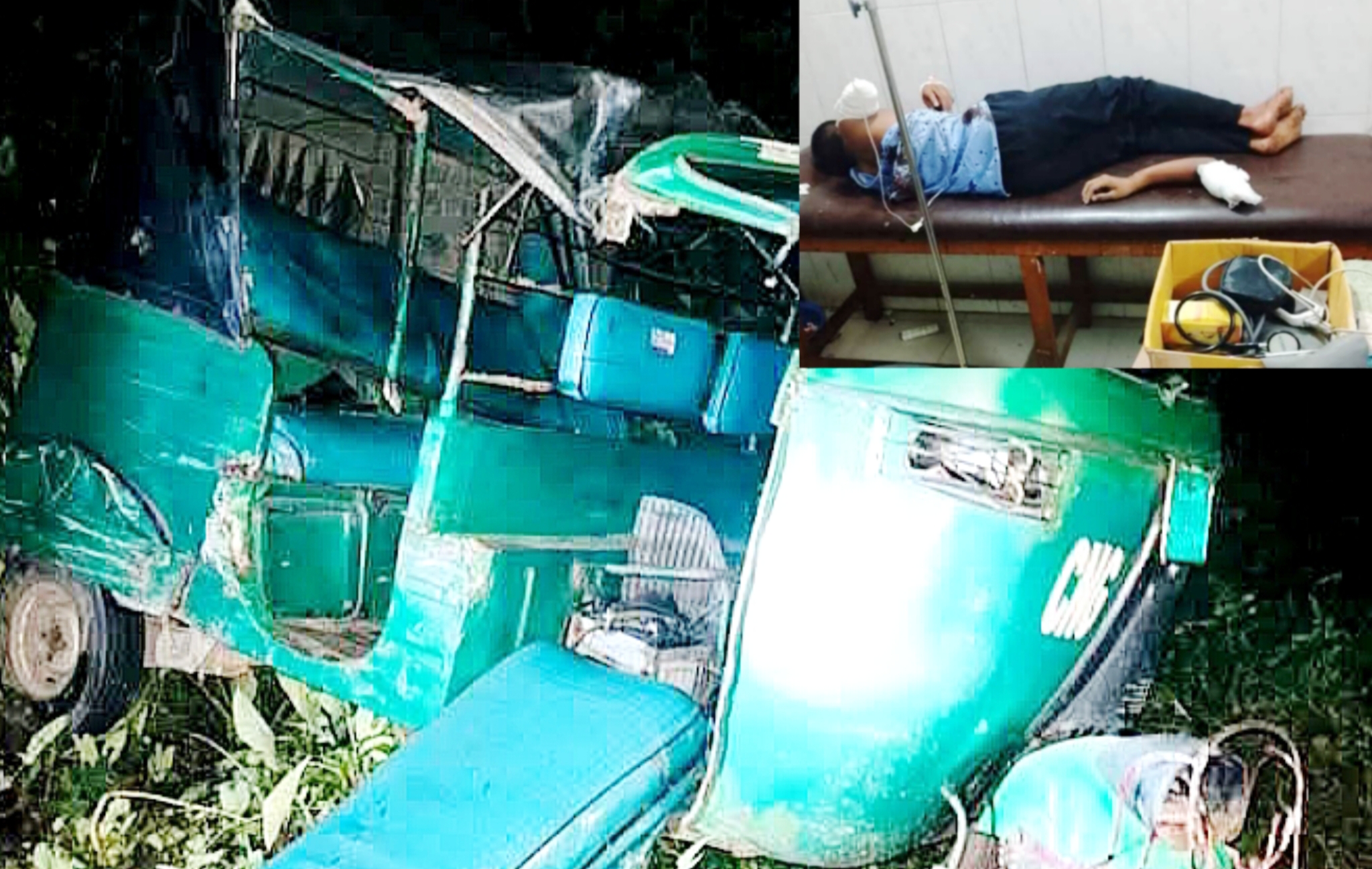 শান্তিগঞ্জে সড়ক দুর্ঘটনায় ১ জনের হাত দ্বিখণ্ডিত, গুরুতর আহত ৫