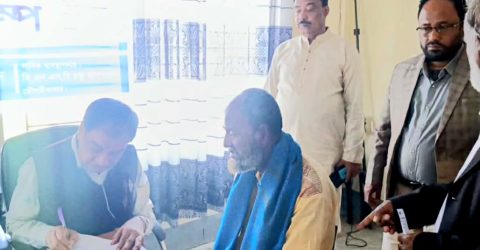 শান্তিগঞ্জের দরগাপাশায় বিনামূল্যে চক্ষু চিকিৎসা সেবা