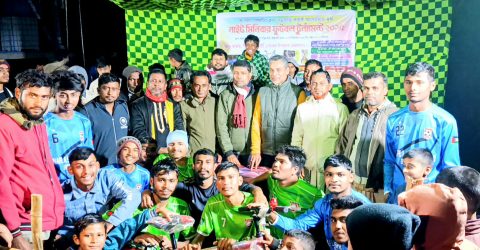 শান্তিগঞ্জের পাগলায় মিনি নাইট ফুটবল টুর্নামেন্ট সম্পন্ন