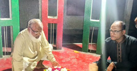 শান্তিগঞ্জে শহিদদের প্রতি বিএনপির শ্রদ্ধা