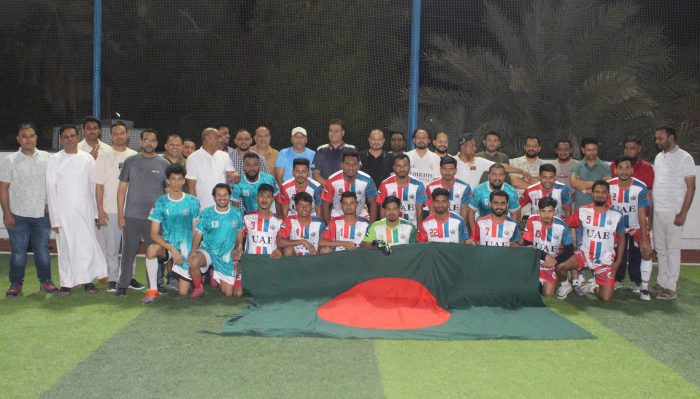 শারজাহে স্বাধীনতা গোল্ডকাপ ফুটবল টুর্নামেন্টের ফাইনালে সিলেট এফসি