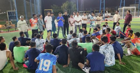 আমিরাতে সুনামগঞ্জ স্পোর্টিং ক্লাবের খেলোয়াড় বাচাইপর্ব অনুষ্ঠিত