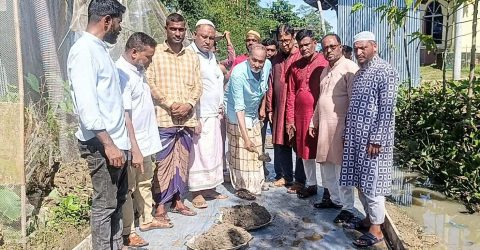 চন্দপুর গ্রামের সড়ক সংস্কার কাজের উদ্বোধন